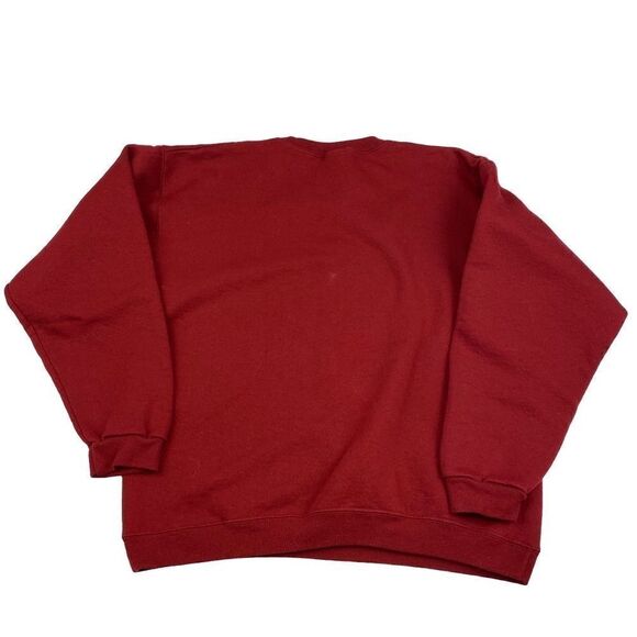 Crewneck Embroidered Fall Bear Sweatshirt Hand - Picture 2 of 3